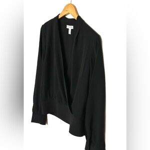Calvin Klein Black‎ Wrap Blouse – Women’s Size M